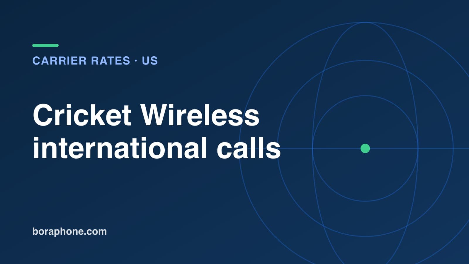 Cricket International Calling: Add-On Prices, Countries and Limits