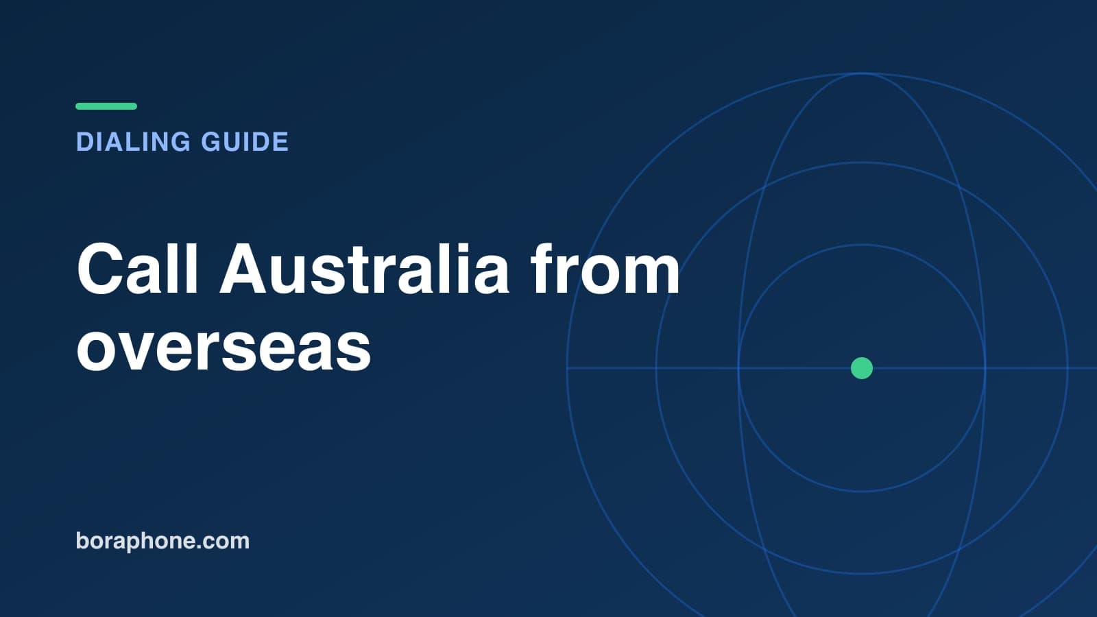 How to Call Australia from Overseas: +61 Dialling and Exit Codes