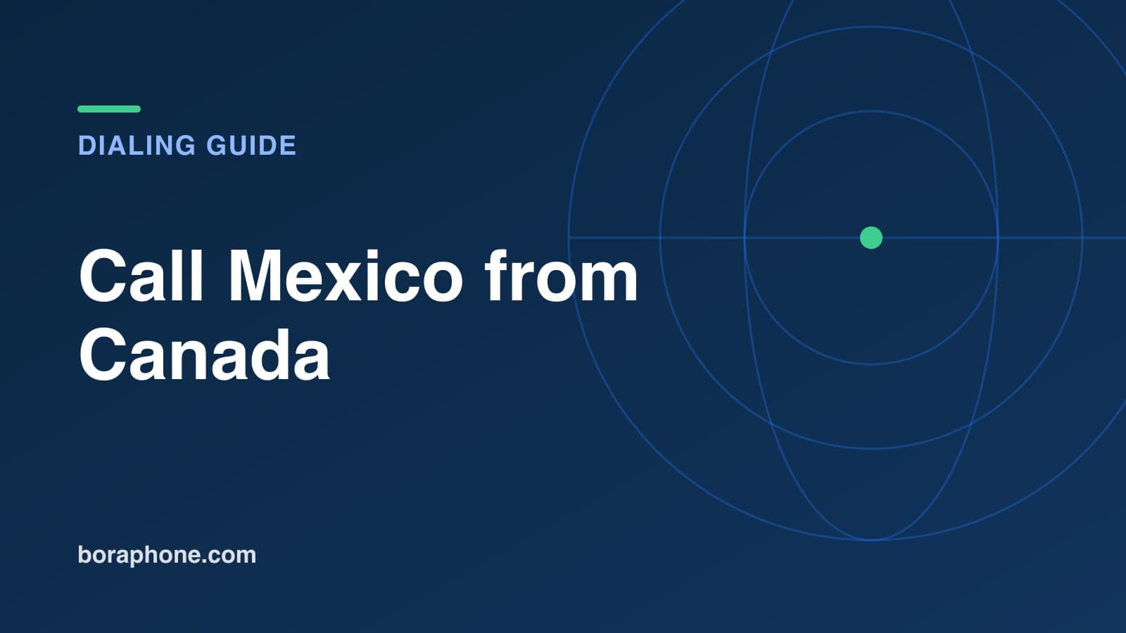 How to Call Mexico from Canada: Dialing, Costs and Time Zones