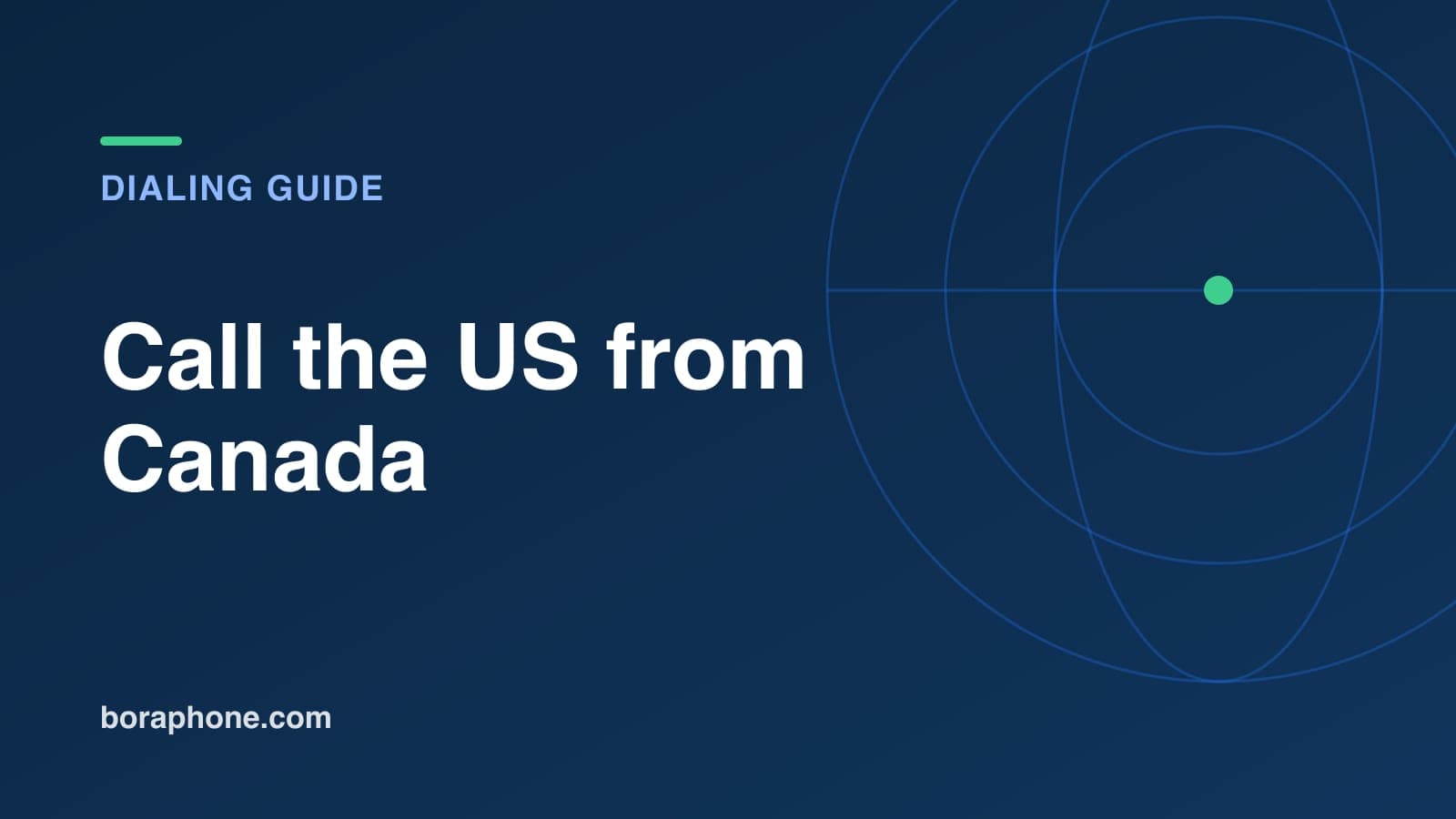 How to Call the USA from Canada: Dial 1, Not 011